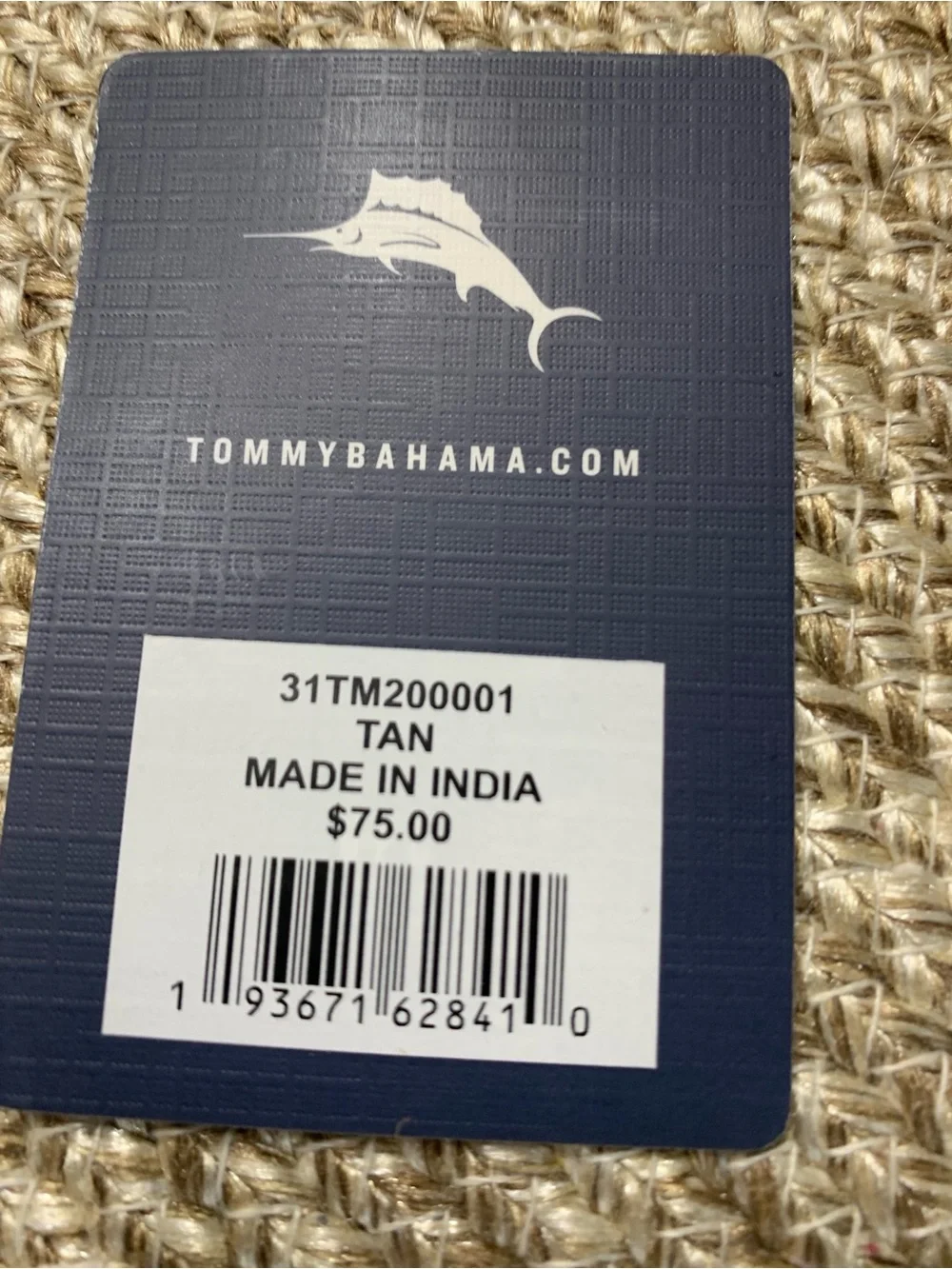 NWT -Small Brown Leather Tommy Bahama Card  Case